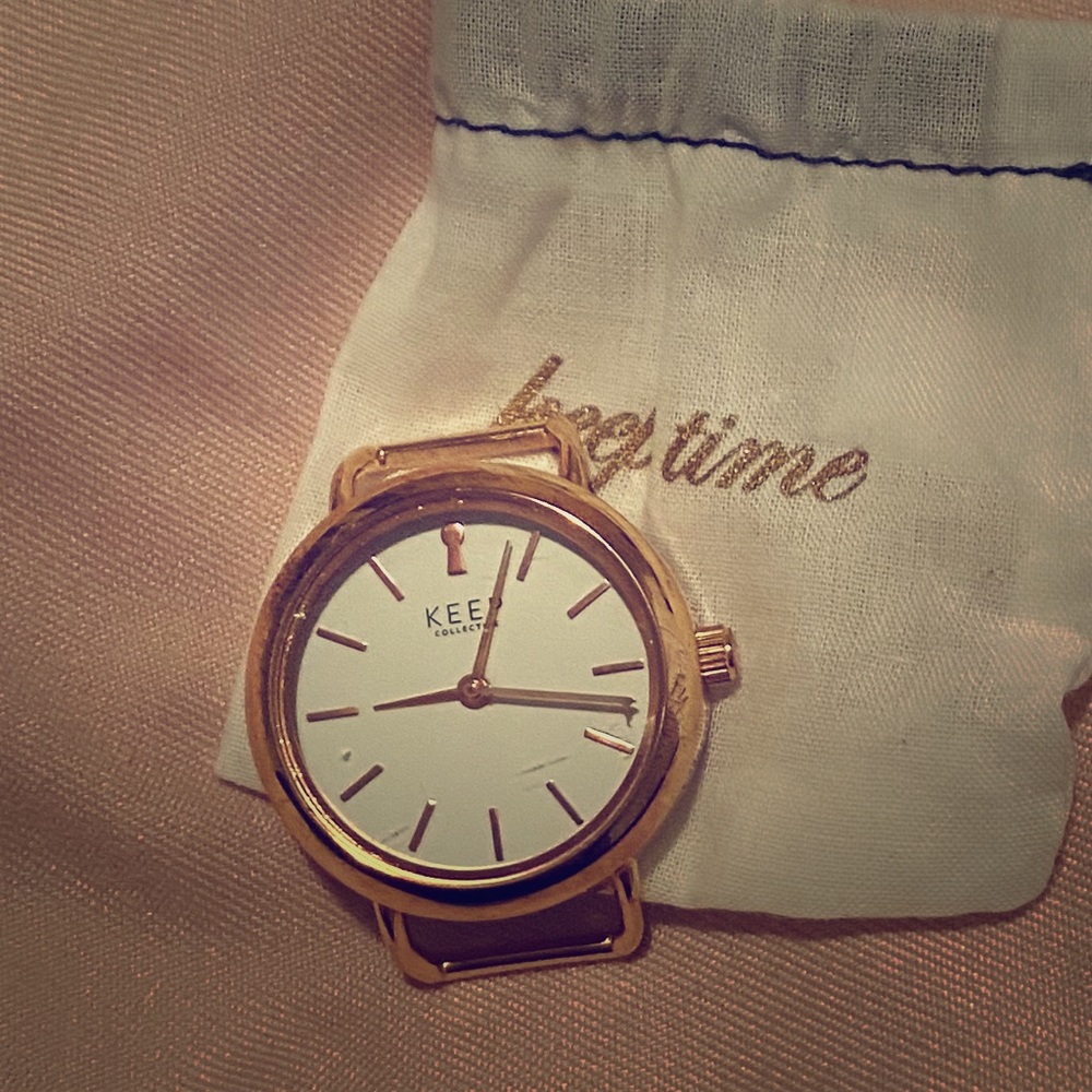 Rose gold Keep Collective time key